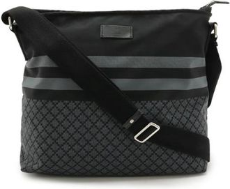 Gucci Pre-owned Nylon Cross Body Bag - Dames - Vintage Schoudertas - Zwart - ONE Size - Nylon - Vintage