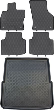 OEM Skoda Superb Iii 3v Kombi Desde Septiembre De 2015. Juego De Alfombrillas De Goma Para Coche Y Maletero
