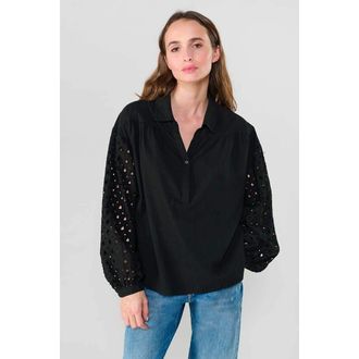 Le Temps Des Cerises Blouse met pofmouwen