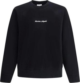 Maison Kitsuné Hoodies & sweatvesten, Heren, Zwart, L, Katoen, Relaxed Fit Logo Sweatshirt