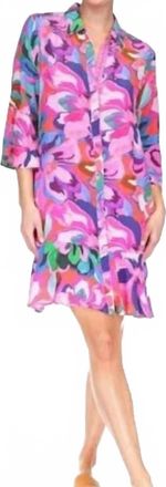 Johnny Was Ruffle Slip Dress In Multi