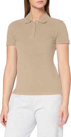 Clique Womens Clique Classic Womens Marion Polo Shirt, Beige (Caffe Latte), L UK