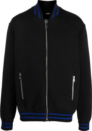 Balmain Bomber Jassen - Heren - Bomber jackets - Zwart - 3XL - Wol - Jassen