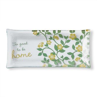 Tag So Good To Be Home Glass Trinket Tray Decorative Box Multi 9 x 4.33 x 0.8 in in Multicolored at Nordstrom