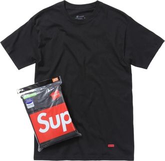 SUPREME x Hanes SS26 Tagless T-Shirt (3 Pack) Black SUP-SS26-035-BLK