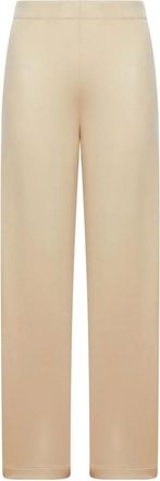 Max Mara Elasticated-waist Silk Trousers