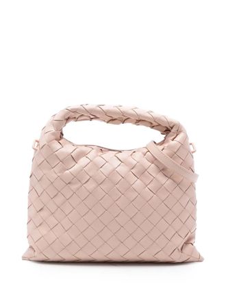 Bottega Veneta 2012-2025 Mini Calfskin Intrecciato Hop satchel - women - Calf Leather - One Size - Pink
