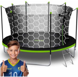 OEM Trampol&iacute;n De Jard&iacute;n De 465 Cm Con Red Interior Y Escalera Neo-sport