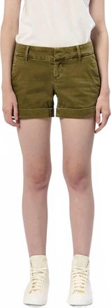 Dear John Denim Mid-Rise Hampton Shorts In Olive Branch