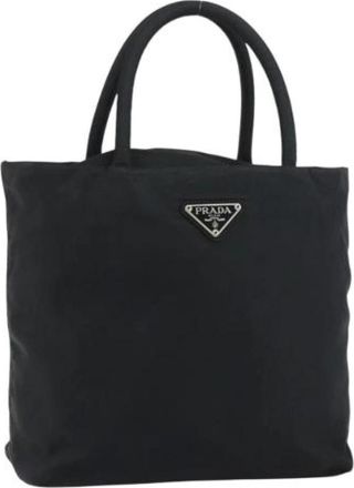Prada Pre-owned Nylon Tote Bag - Dames - Vintage Shopper - Zwart - ONE Size - Nylon - Vintage