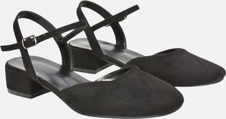 XY London Womens XY London Womens/Ladies Hilary Strappy Low Heel Court Shoes - Black - Size: 6