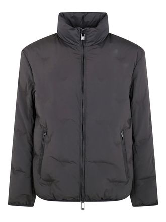 Emporio Armani zip-up padded jacket - men - Polyester - 50 - Black