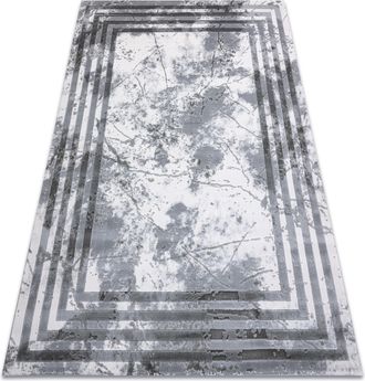 RugsX Rugsx - Alfombra Acr&iacute;lica Vals 01553a C53 74 Marco M&aacute;rmol Gris / Marfil Grey 240x340 Cm