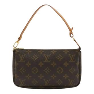Louis Vuitton Pre-owned Shoulder Bags, female, Brown, Size: ONE SIZE Pre-owned Monogram Pouch