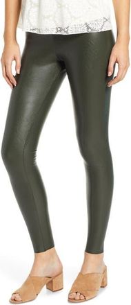 Commando Control Top Faux Leather Leggings in Pine at Nordstrom, Size X-Small