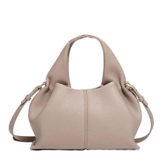 Generic Compatible For Cloud Shaped Handbag, Single Shoulder Bag Under Arms, Ball French Retro Style in Soft(Grey)