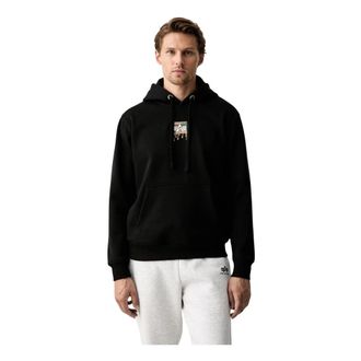 Alpha Industries Sweatshirts & Hoodies > Sweatshirts & Hoodies - Heren - Hoodies - Zwart - S - Katoen - Hoodies & sweatvesten