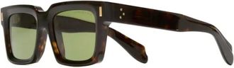 Cutler and Gross 9386 Zonnebril met Vierkant Montuur - unisex - Accessoires - Bruin - Maat: 50 MM