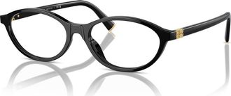Miu Miu 54mm Oval optical glasses in Black at Nordstrom