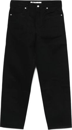 Jil Sander straight-leg jeans - men - Sheepskin/Cotton - 30 - Black