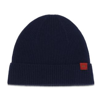 Kiton Berretto in Lana a Coste - - Accessories - unisex - Blu - ONE SIZE