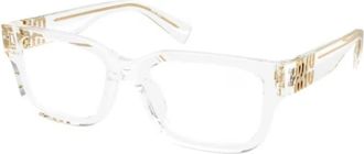 Miu Miu Rectangle Optisch Montuur - unisex - Brillen - Grijs - 53 MM - Accessoires