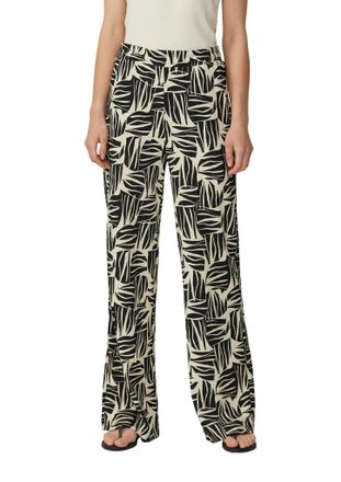 s.Oliver Jerseyhose S.OLIVER, Damen, Gr. 34, N-Gr, schwarz, Jersey, Obermaterial: 98% Polyester, 2% Elasthan, unifarben, regular fit kn&ouml;chellang, Hosen Jerseyh