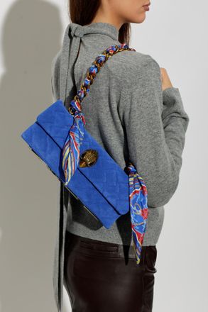 Kurt Geiger Kensington Ew Kurt Scarf Shoulder Bag, Womens, Blue