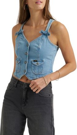 Lee Patch Pocket Denim Vest in In Mid Air at Nordstrom, Size Xx-Large