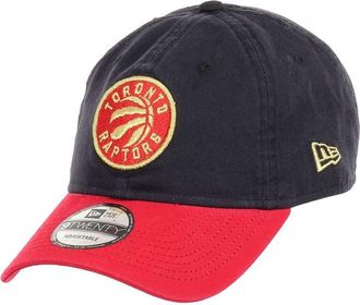 New Era Toronto Raptors NBA Team Navy Red 9Twenty Unstructured Strapback Cap - One-Size