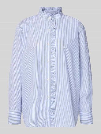 Tommy Hilfiger Relaxed Fit Hemdbluse aus reiner Baumwolle in Blau, Gr&ouml;&szlig;e 40