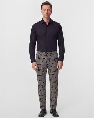 Lords of Harlech Inter Twine Mens Tailored Pant in Inter Twine Black at Nordstrom, Size 3332