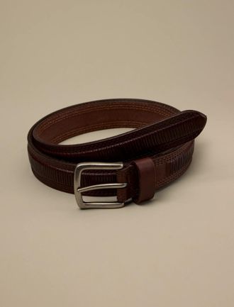 Lucky Brand Leather Stitched Belt