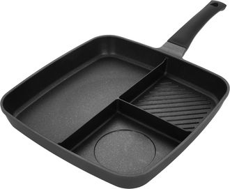 KASANOVA Padella quadrata 3 scomparti 32x32 cm