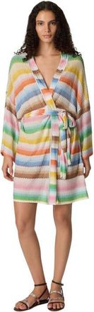 Missoni Short Cover-up With D&eacute;grad&eacute; Zigzag Pattern in Multicoloured at Nordstrom, Size X-Small