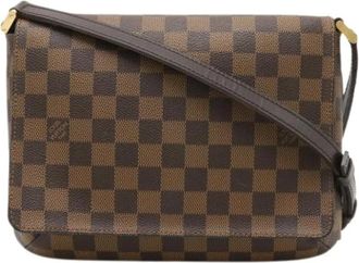 Louis Vuitton Pre-owned Damier Shoulder Bag - Dames - Vintage Schoudertas - Bruin - ONE Size - Vintage