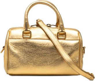 Saint Laurent Pre-owned Saint Laurent Toy Metallic Leather Classic Duffle Satchel 52ERQES5YPWQ6AD1