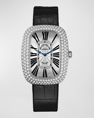 Franck Muller Galet Stainless Steel Diamond Watch
