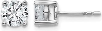 Diamond2Deal 14k Yellow Gold 1 3/4 ct Round Lab Grown Diamond Stud Earrings VS Clarity, G-H Color