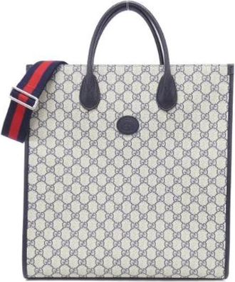 Gucci Pre-owned Tote Bags, female, Multicolor, Size: ONE SIZE Pre-owned GG Supreme Canvas Bag