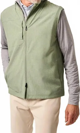 Johnnie-O Big Sur Full-Zip Performance Vest In Trails