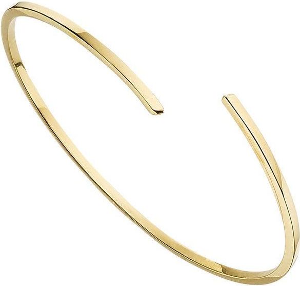 Gold Thin Spiral Bangle