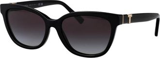 Tiffany & Co. Zonnebril - Dames - Zonnebrillen - Zwart - 55 MM - Accessoires