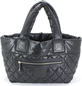 Chanel Nylon Handbag Tote Bag (Pre-Owned)