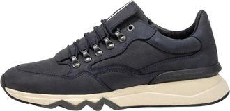Floris Van Bommel Heren, Schoenen, Blauw, Maat: 41 1/3 EU Leer