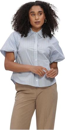 Modstr&ouml;m Overhemden, Dames, Blauw, XS, Augustamd Shirt