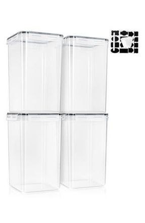 Sorbus 4-Pack Airtight Dry Food Storage Containers in Clear at Nordstrom Rack