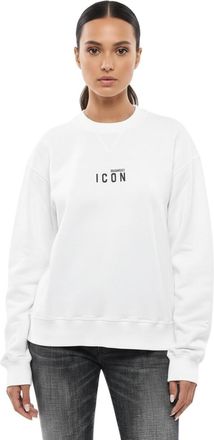 Dsquared2 White Logo Crew Neck Sweatshirt