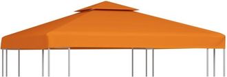 vidaXL Cubierta De Repuesto De Cenador Naranja 310 G/m&sup2; 3x3 M Vidaxl Naranja