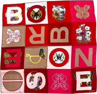 Borbonese Foulard Color Block - Dames - Zijden sjaals - Veelkleurig - ONE Size - Accessoires